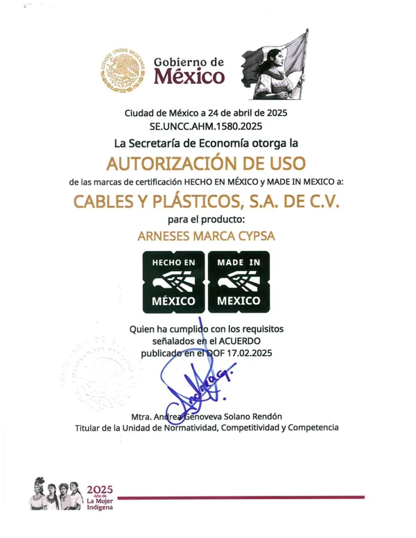 Primera página de Arneses